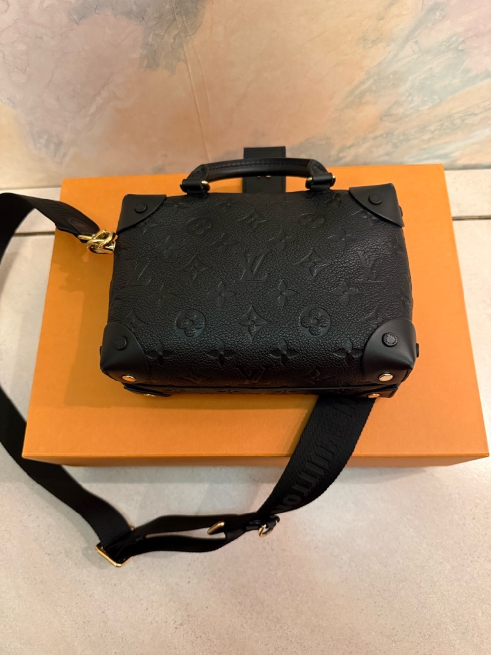 Louis Vuitton Petite Malle Souple Monogram Empreinte Leather shoulder bag - Picture 10 of 11